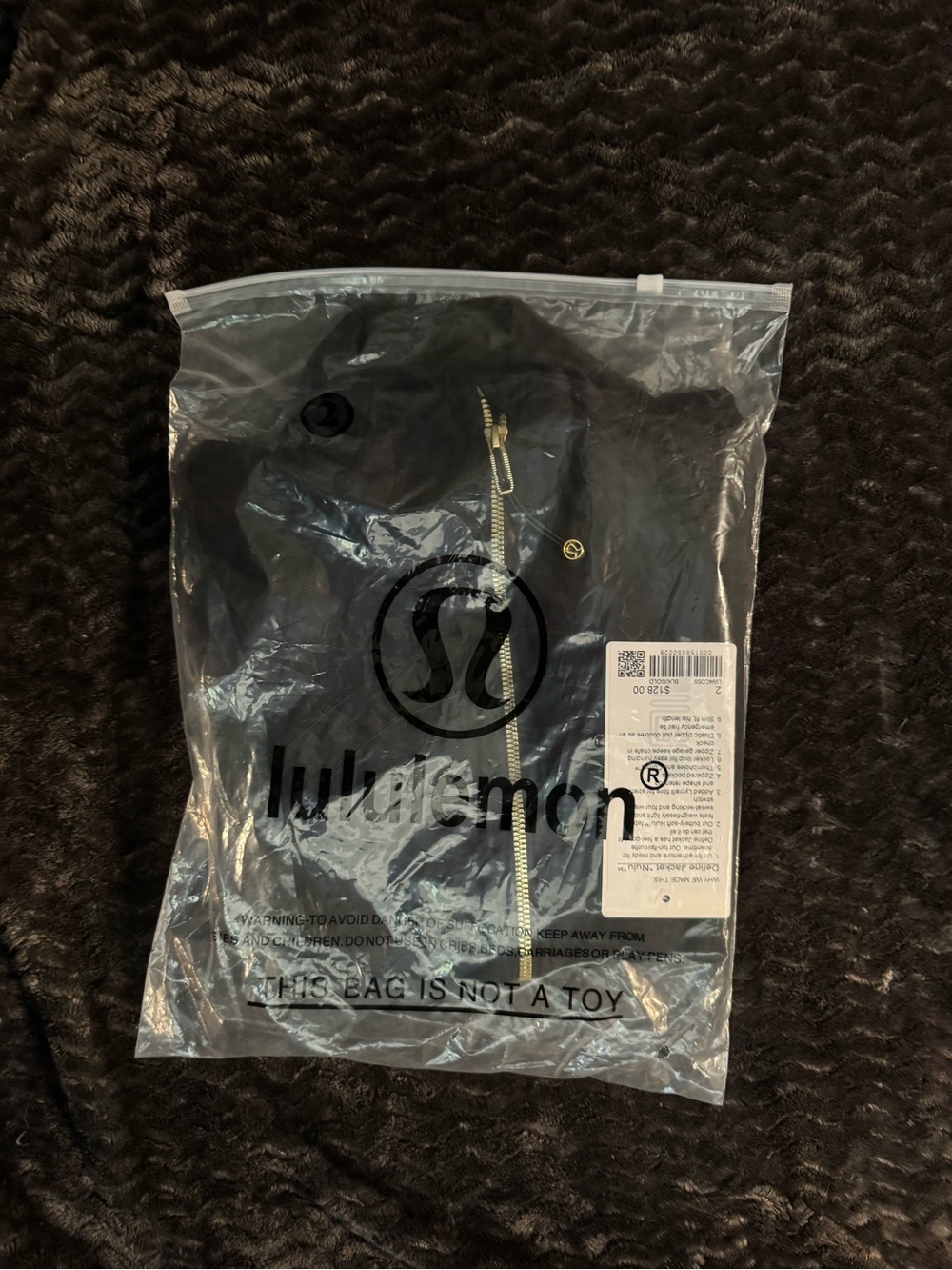 lululemon Define Jacket Nulu Black Gold Full Zip size 2 - Picture 2 of 2